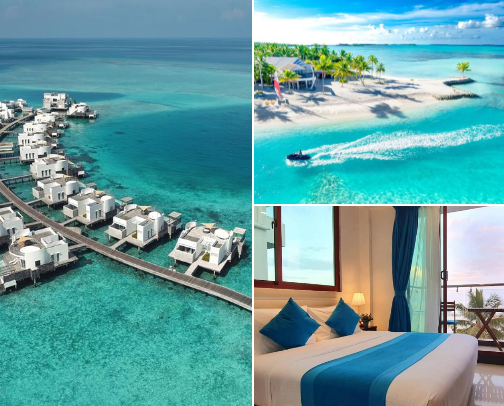 Paradise on a Budget: 15+ Maldives Resorts That Won’t Break the Bank ✈️💰 cover photo collage