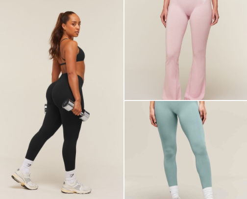 Leggings that hug just right. cover photo collage