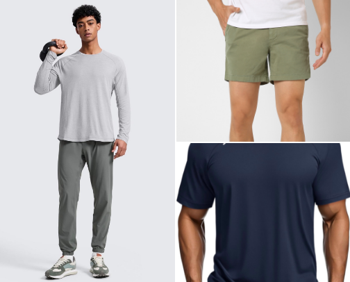 Clothing for Him cover photo collage