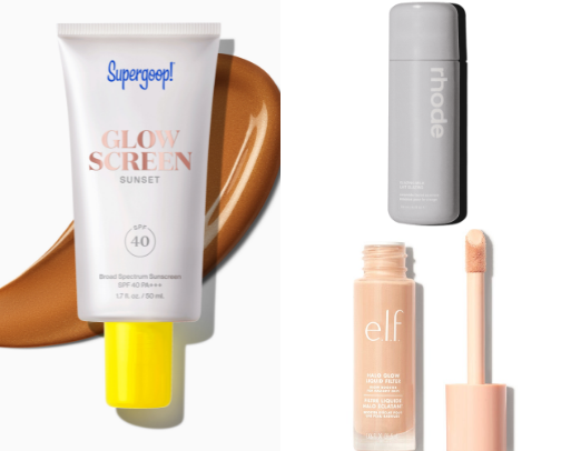 Glowy Skin Makeup Essentials cover photo collage