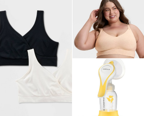 Breastfeeding / pumping cover photo collage