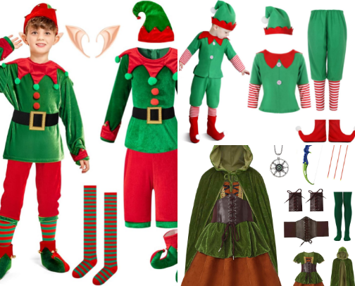 Everything I'd Use for a Magical Elf-Themed Christmas cover photo collage