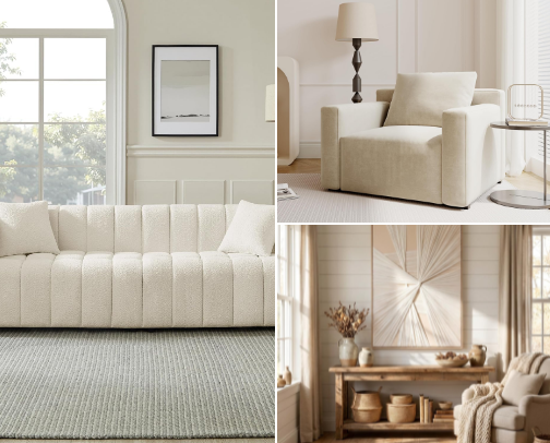 Cozy Living Room Essentials cover photo collage