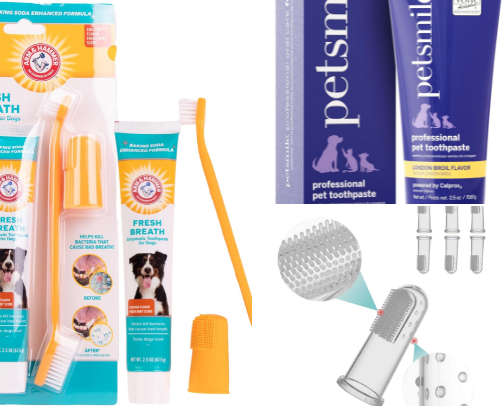 What I Actually Use to Keep Arie's Teeth Clean (He Fights Me Every Single Time) cover photo collage