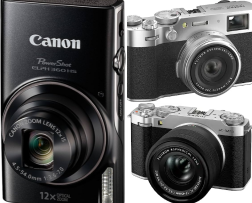Cameras & Such cover photo collage