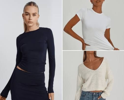 Wardrobe staple peices cover photo collage