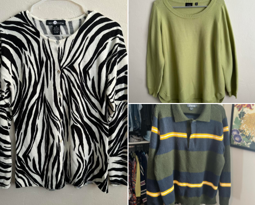 second-hand sweaterz (large & above) cover photo collage