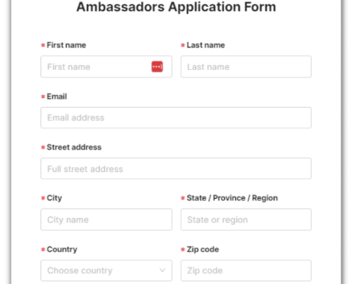 Ambassador application for skincare content creators! cover photo collage