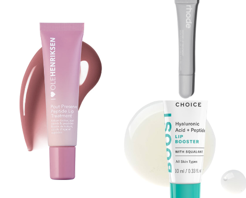 Peptide lip treatments for plumper kissable lips cover photo collage