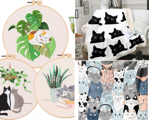 Gift for her - Cat Lovers cover photo collage