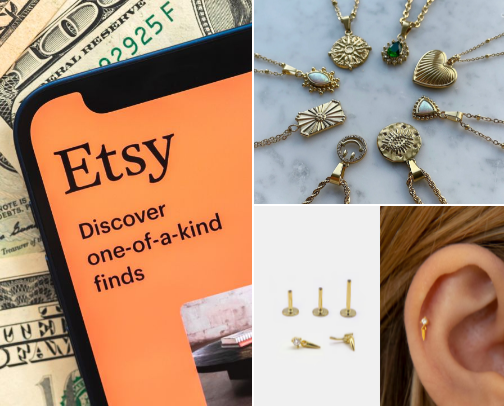 where i get the best affordable jewellery from as a piercing/jewellery lover! cover photo collage