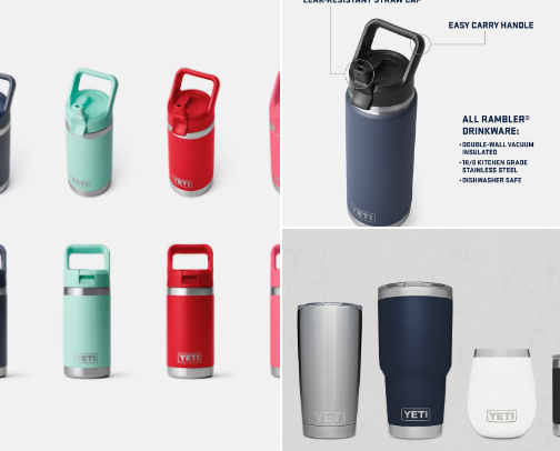 Water / Drink Bottles / tumbers and travel cups cover photo collage