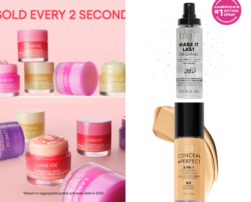 My favorite beauty recs cover photo collage