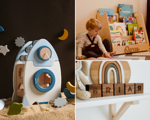 Toddler gift guide cover photo collage