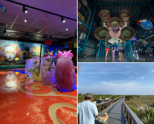 Things to do on the space coast🚀🏖️ cover photo collage