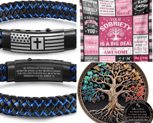 Gift Ideas for Someone in Recovery 💜 cover photo collage