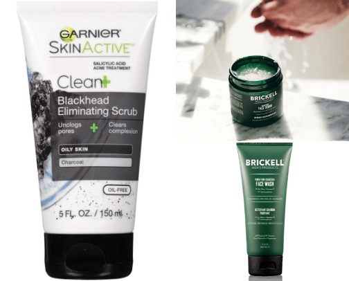 Men skin care cover photo collage