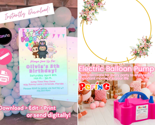 My Favorite Items For Throwing a Party! cover photo collage