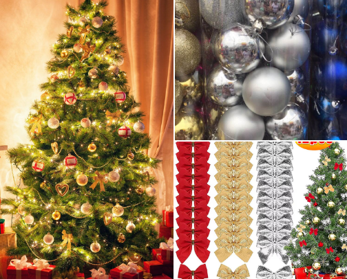 CHRISTMAS DECORATIONS cover photo collage