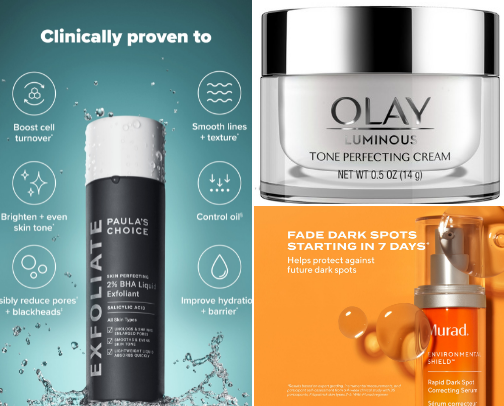 ⭐ Products for Dark Spots, Bumps & Smooth Skin cover photo collage