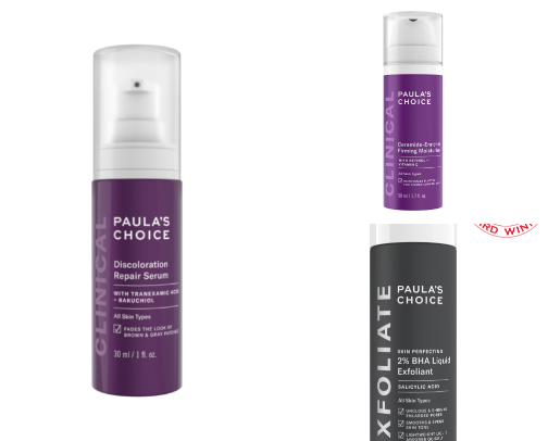 My skincare routine for normal/combination skin type. First sights of aging cover photo collage