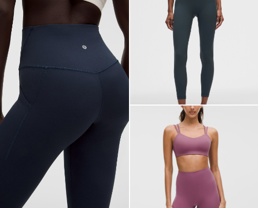 Lululemon favorites cover photo collage