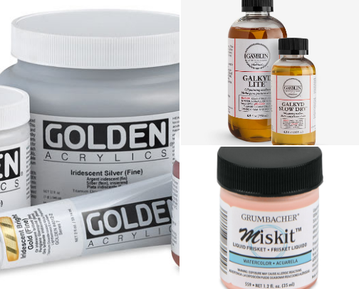 Paint Mediums - From Oils to Watercolors and More... cover photo collage