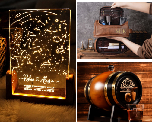 Gifts So Personal He Can’t Re-gift Them! cover photo collage