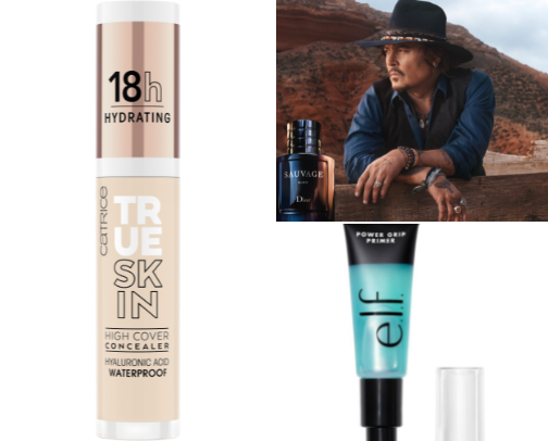 makeup products cover photo collage