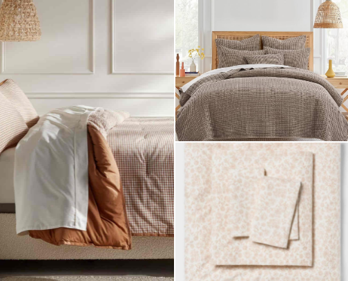 the IT girl fall bedding cover photo collage