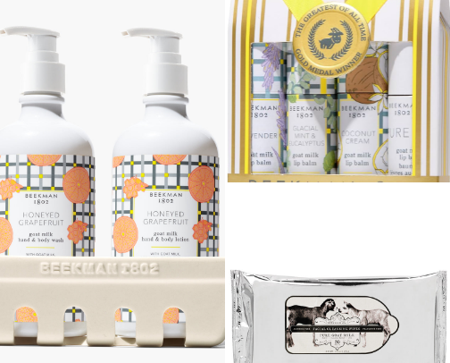100% rec skin care/makeup cover photo collage