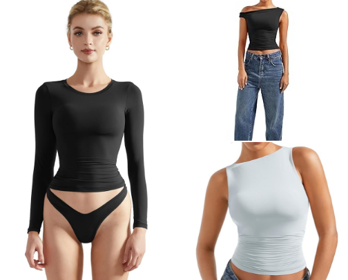 The Best Amazon Basics Tops You’ll Wear on Repeat cover photo collage