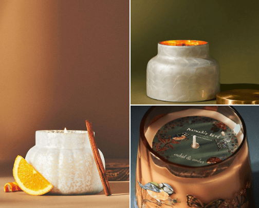 Candles cover photo collage