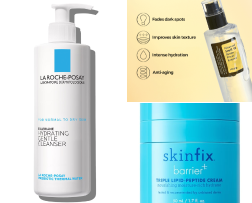 The Ultimate "Glazed Donut" Routine for Dry Winter Skin cover photo collage