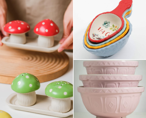 ⋆˚꩜｡ Whimsy Kitchen Finds That Make Cooking Fun cover photo collage