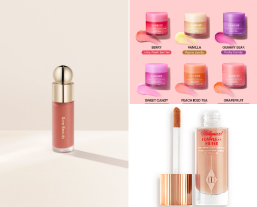 Cosmetics cover photo collage