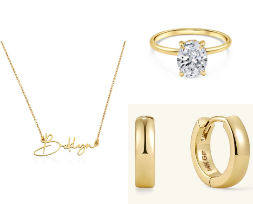 My Everyday Gold Jewelry cover photo collage