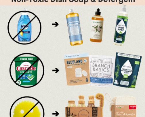 Non-Toxic Dish Soaps & Detergents cover photo collage