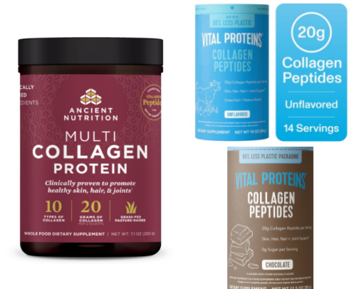 Supplements and Proteins For Healthy Living cover photo collage
