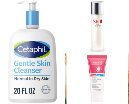 Skincare cover photo collage