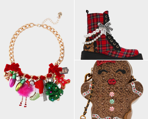 Betsey Johnson Jewelry, shoes and bags cover photo collage