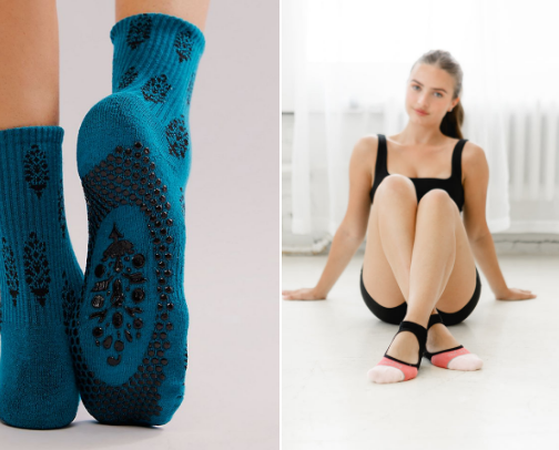 Get a Grip with Pilates Socks cover photo collage