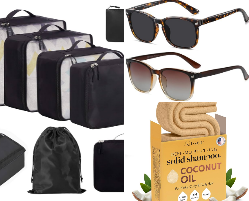 Beach Vacation Packing List cover photo collage