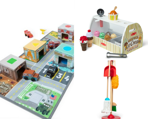 Toys for toddlers cover photo collage