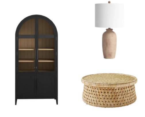 living room mood board cover photo collage
