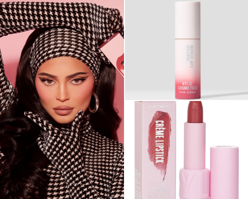 The Kylie Cosmetics Holy Grails: Viral Lip Stains & Glam Essentials cover photo collage
