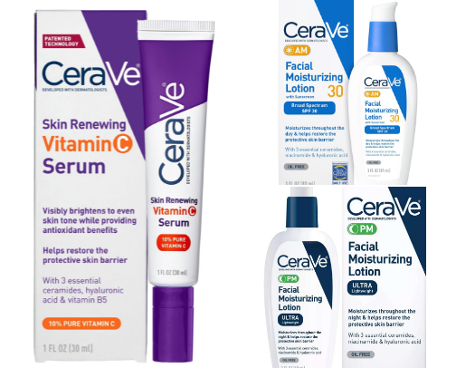 Skincare for mature skin cover photo collage