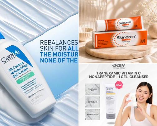 Skincare for my oily acne prone besties ✨ cover photo collage