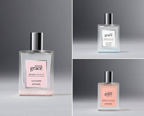 Grace by Philosophy: Elegant, Everyday Scents cover photo collage
