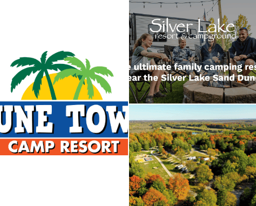 Campgrounds, Michigan cover photo collage